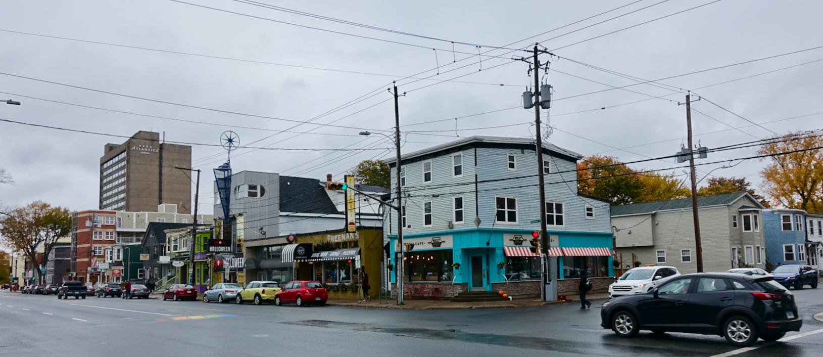 Quinpool is a walk back in time when inner city communities each had their own Main Street populated by “mom and pop” shops located in a hodge-podge of buildings. There is not designer furniture, street lights or public art. It is an authentic Main Street.