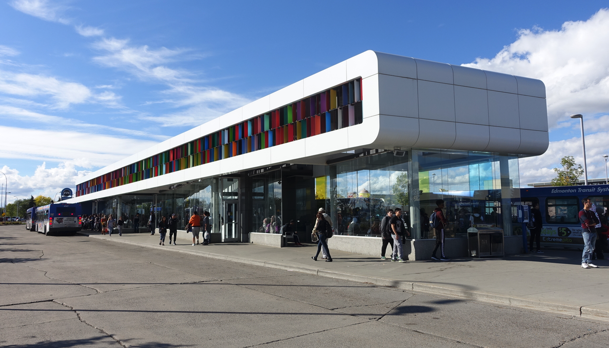 Even Edmonton’s suburban transit hubs are fun.