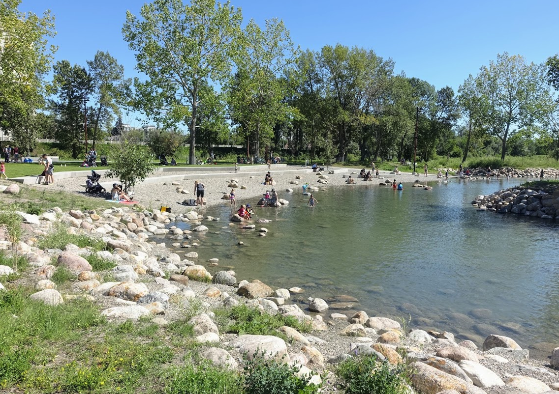 St. Patrick’s Island’s pebble beach is popular with families