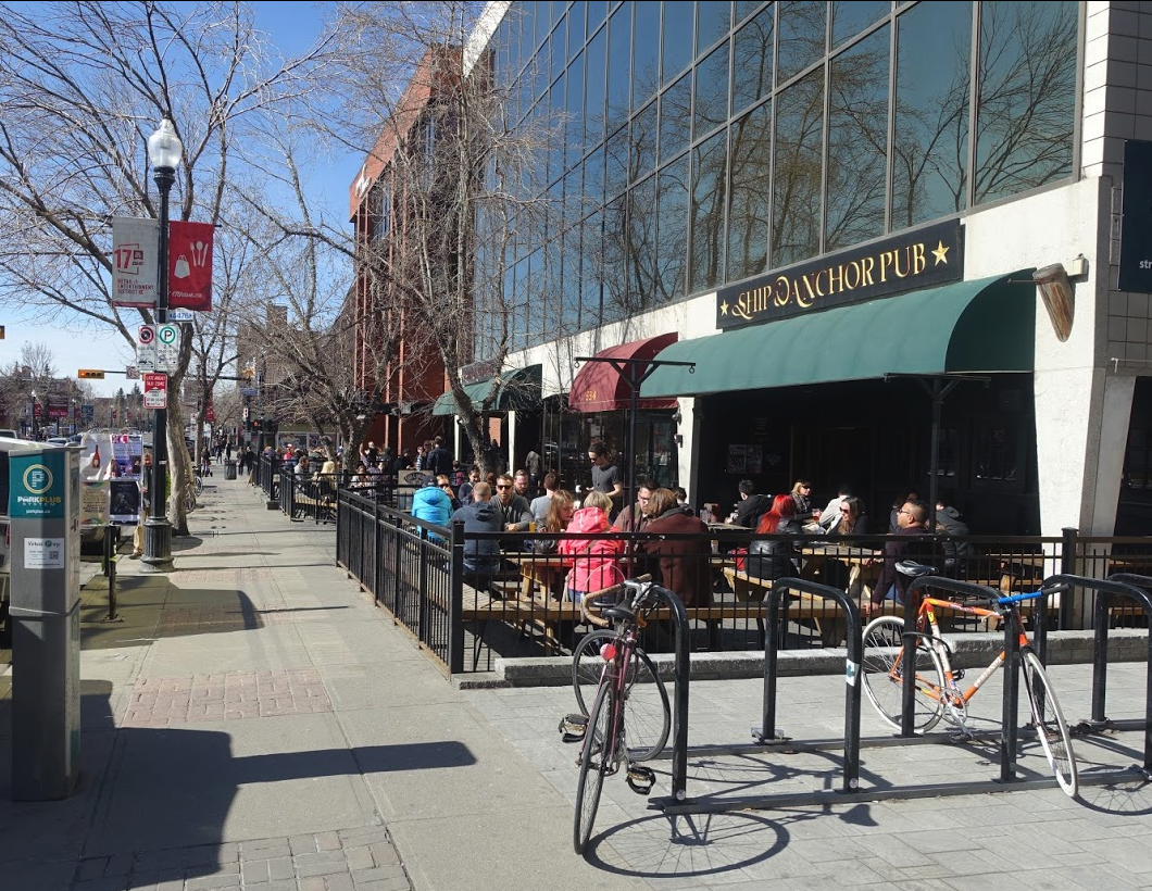 Ship & Anchor’s patio on 17th Ave is busy year-round….