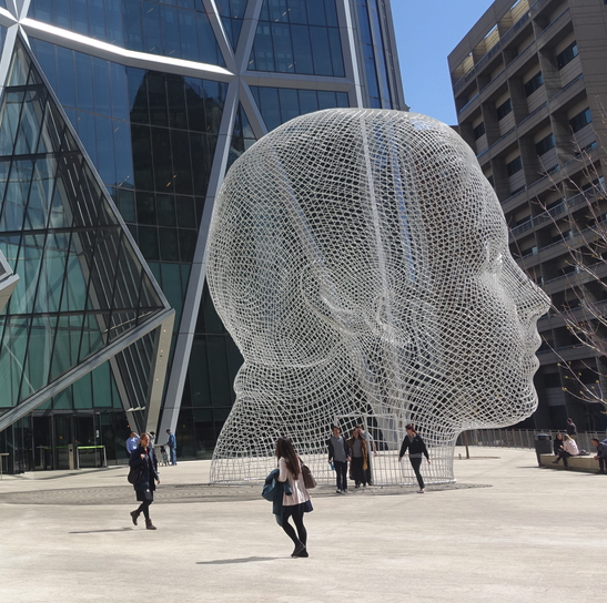 Yes, Calgary has a major Jaume Plensa sculpture….