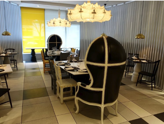 Yellow Door is like eating with Alice in Wonderland.