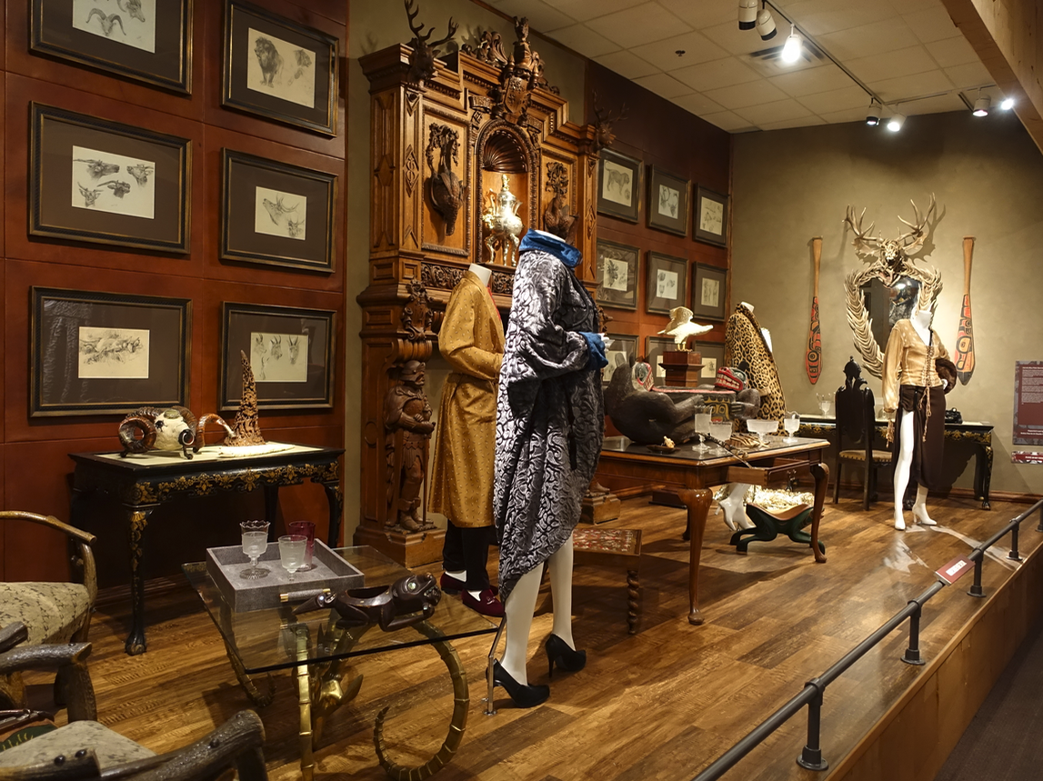 The Glenbow Museum curates some fun exhibitions like this Paul Hardy exhibition that combines contemporary and historical fashions.