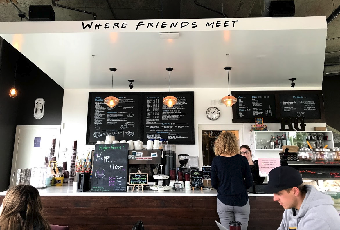 Recreation can be meeting a friend for coffee.