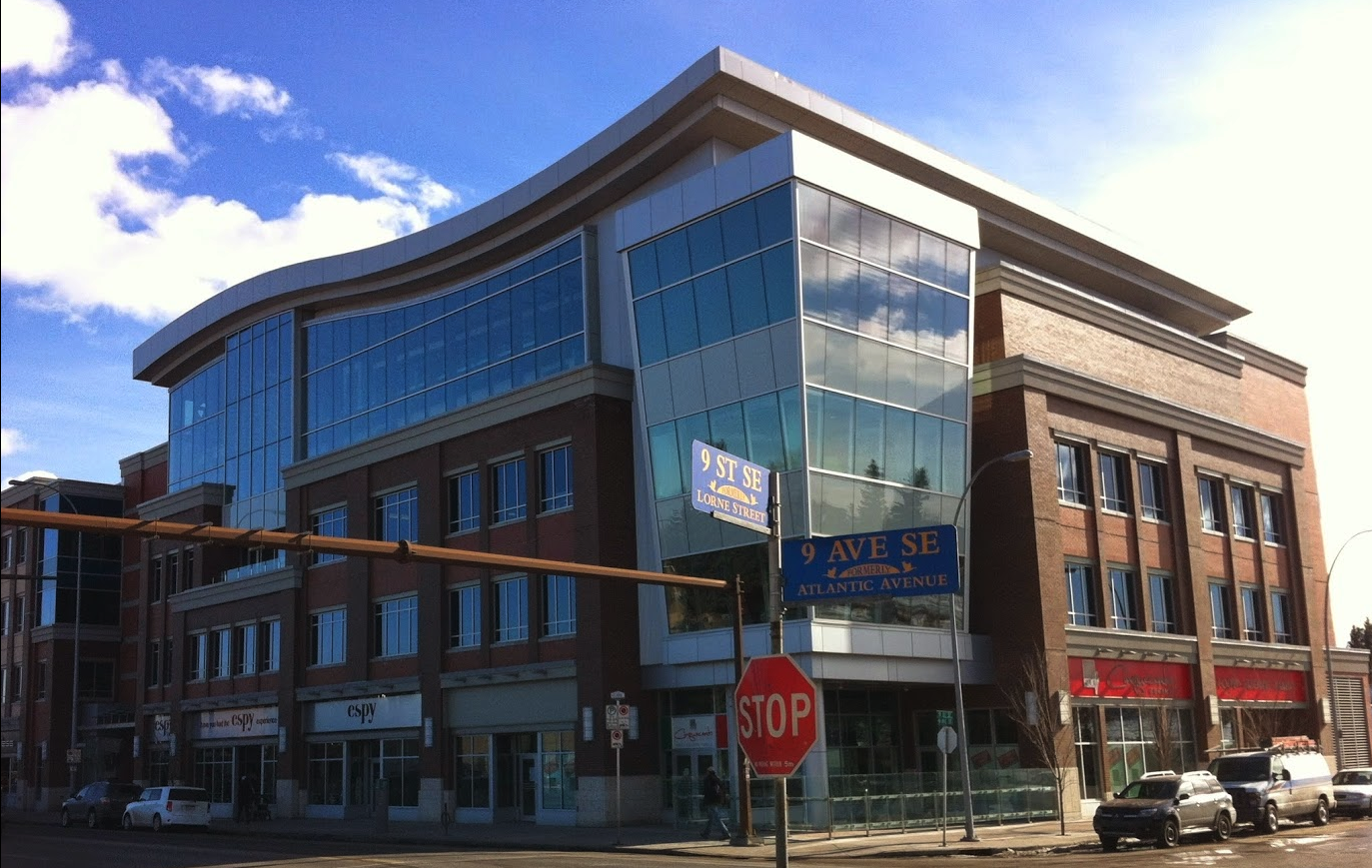 The Atlantic Avenue Art Block includes a public art gallery, offices, restaurant, cafe, grocery store and boutiques.