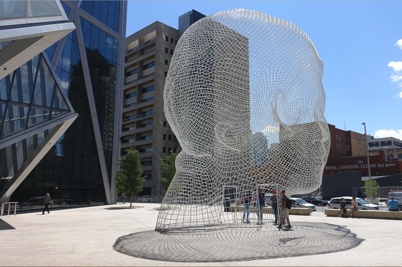I didn’t find anything in Edmonton to match Calgary’s public art.