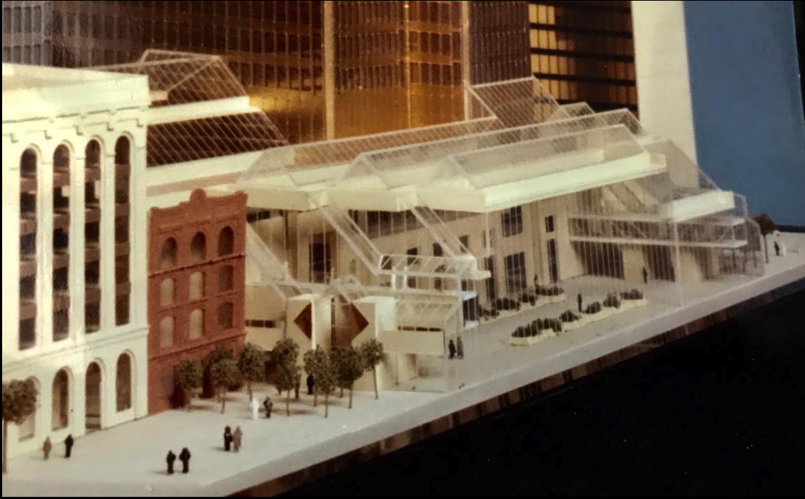 Original plans for Stephen Avenue called for two +15 bridges, one to Dome and one to Home towers on the other side of the street.