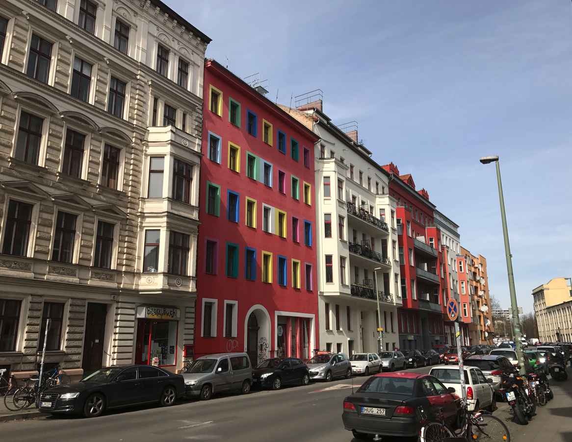 Berlin mid-rise residential street.