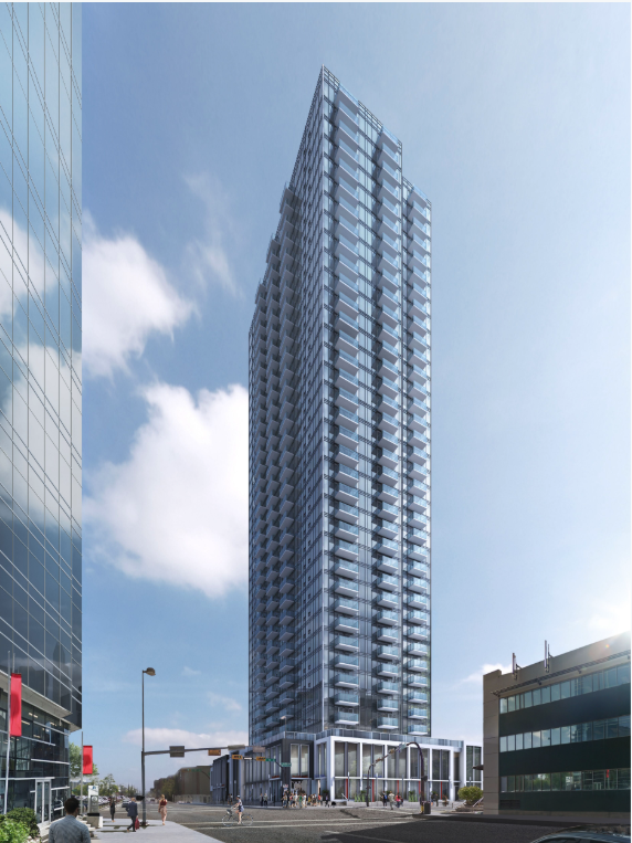 Strategic Group’s One residential tower on the east side of the Beltline is under construction.