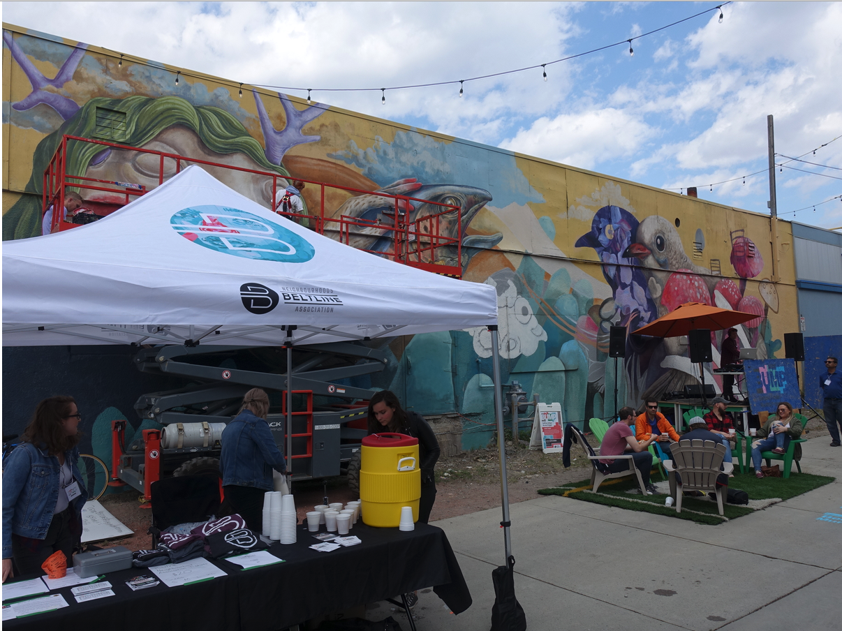 Beltline Urban Mural Program party celebrated the addition of several new murals last summer.