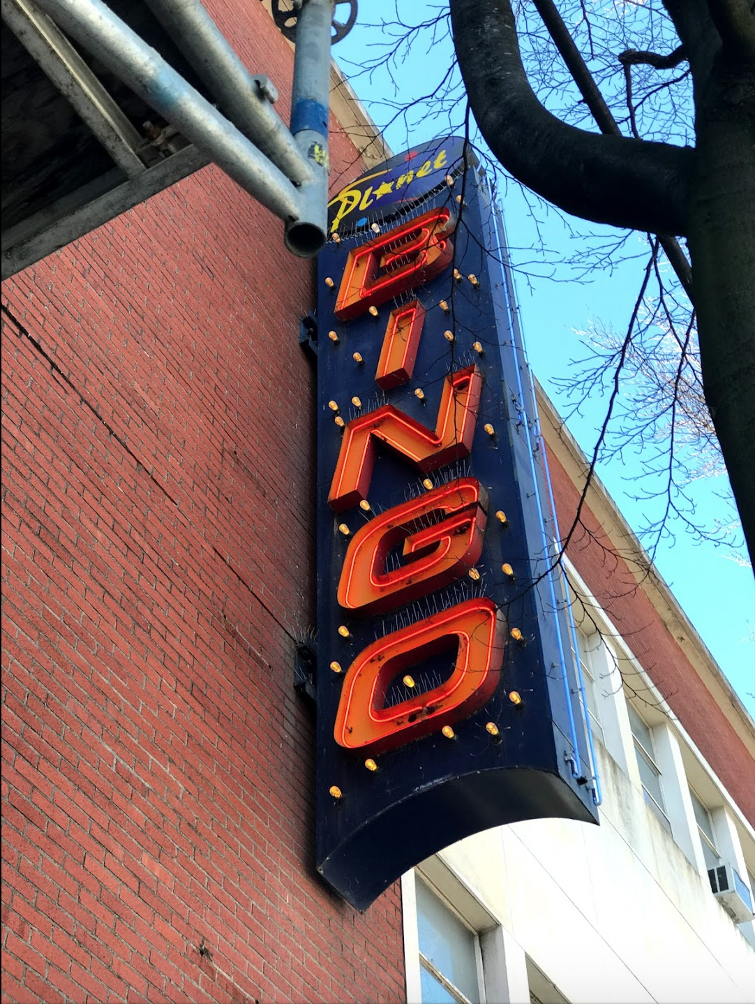 Main Street is home to a couple of neon signs like this one….a reminder of how the street has evolved with the times.
