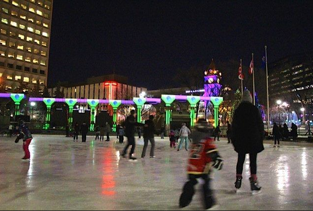 Olympic Plaza skating fun (photo credit: todoCanada)