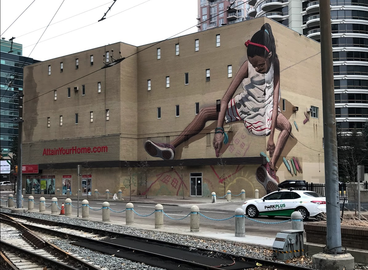 There are numerous murals and street art scattered throughout Calgary’s City Centre, making it an outdoor art gallery.
