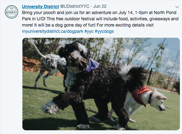 University District is also very active promoting its events on social media.