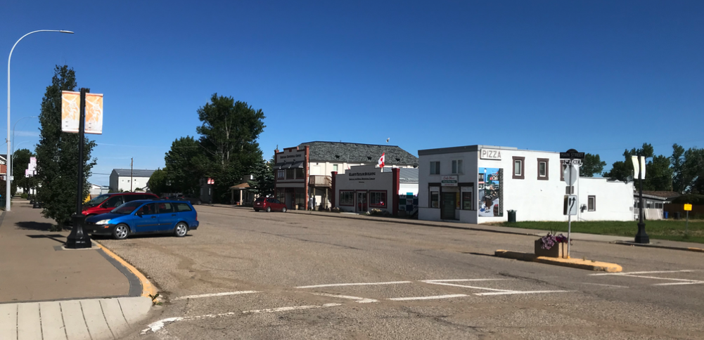 Main Street Irricana.