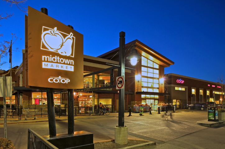 The Co-op’s Midtown Market in the Beltline has been the catalyst for numerous residential developments including the conversion of an office building to residential and a new 40+ storey residential high-rise.