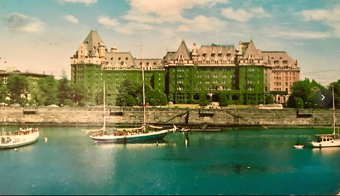 inner harbour with Empress Hotel in background, Victoria, B.C.