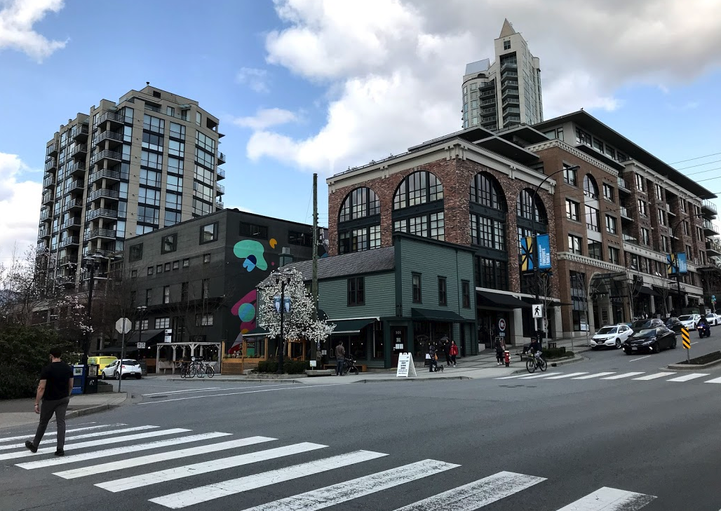 One of the things I found attractive about Longsdale was that many of the new condos were a block or two off of the main street, away from the noise and traffic.
