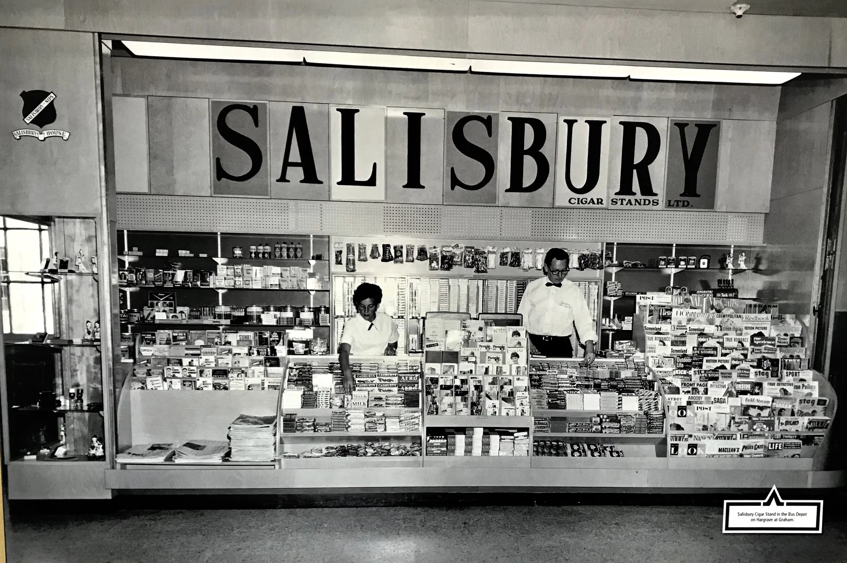 Indeed, the world has changed dramatically over the past 85+ years. Imagine have a cigar stand like this one in the Bus Depot at Hargrave and Graham.