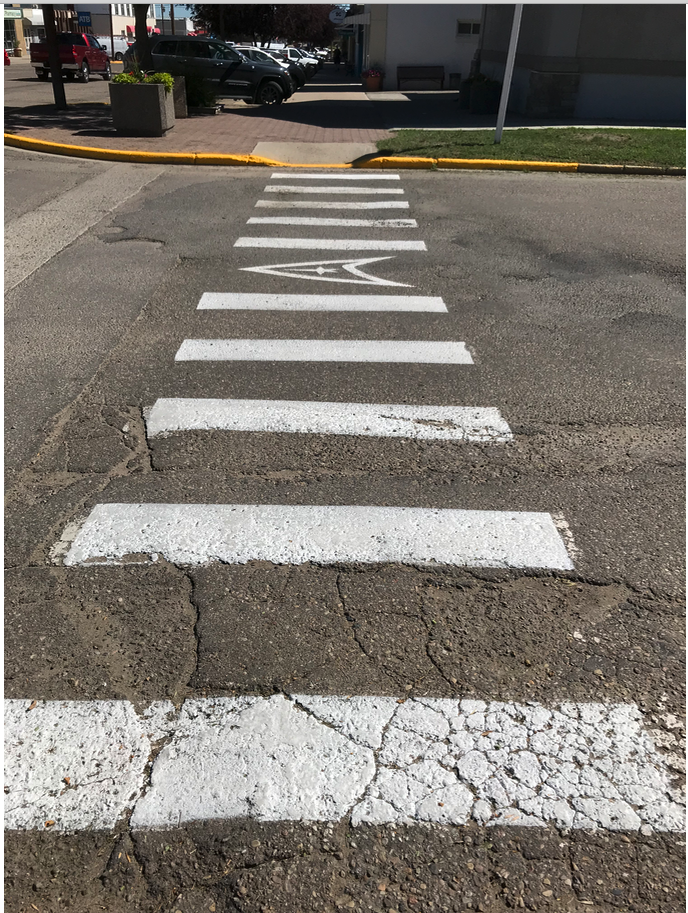 Even the crosswalks have a Star Trek link.