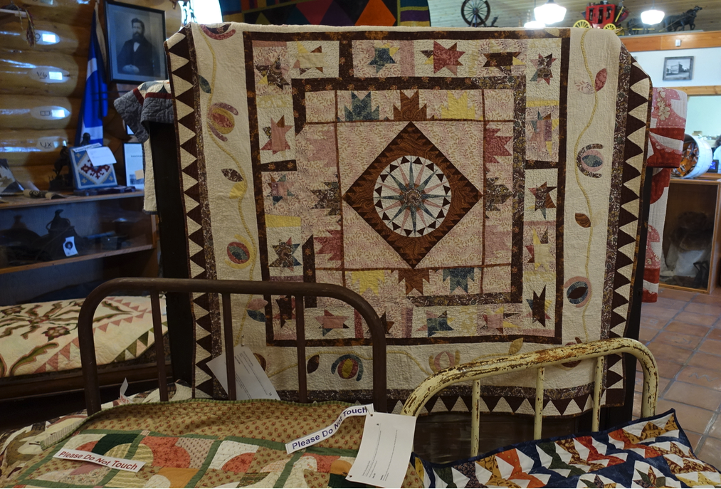 Pincher Creek’s Kootenai Brown Pioneer Village is definitely worth a visit. They had an amazing quilt show when we were there.