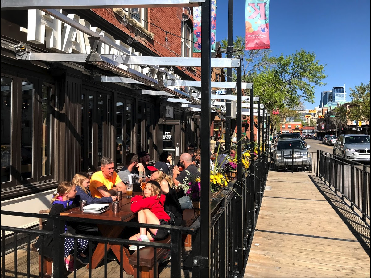 Kensington Village has not one but two main streets full of shops and patios, with lots of sun.