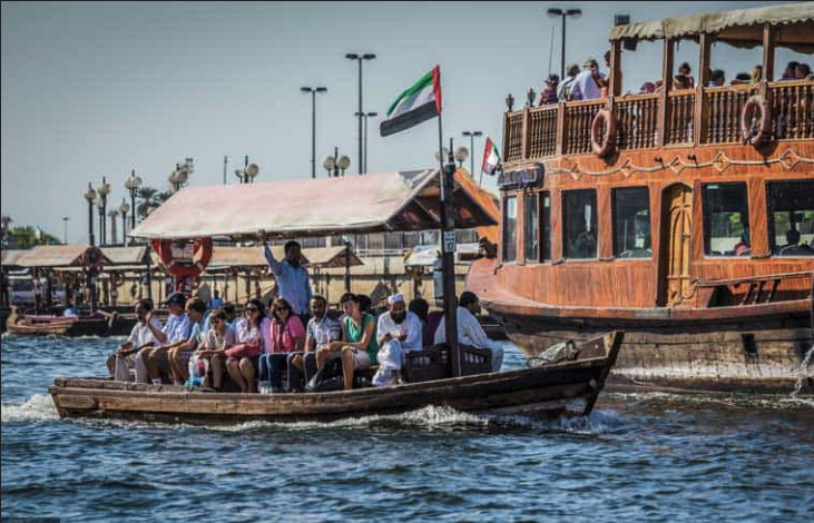 You can still take a tradition water taxi in the harbour.
