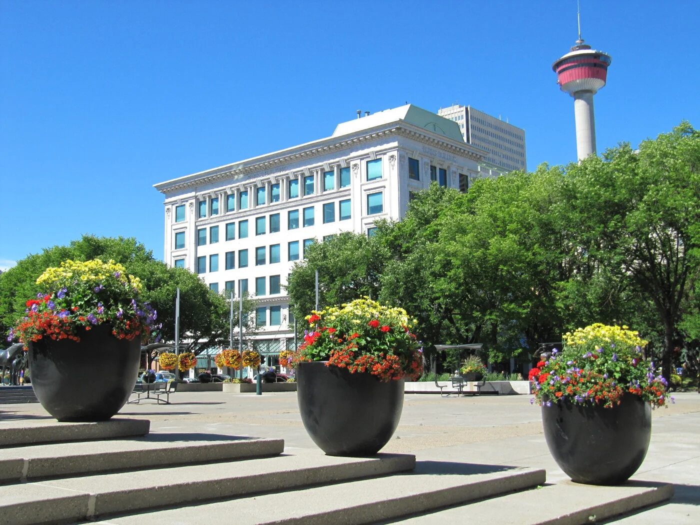 Restoration of Burns Building, new Municipal Building plaza.