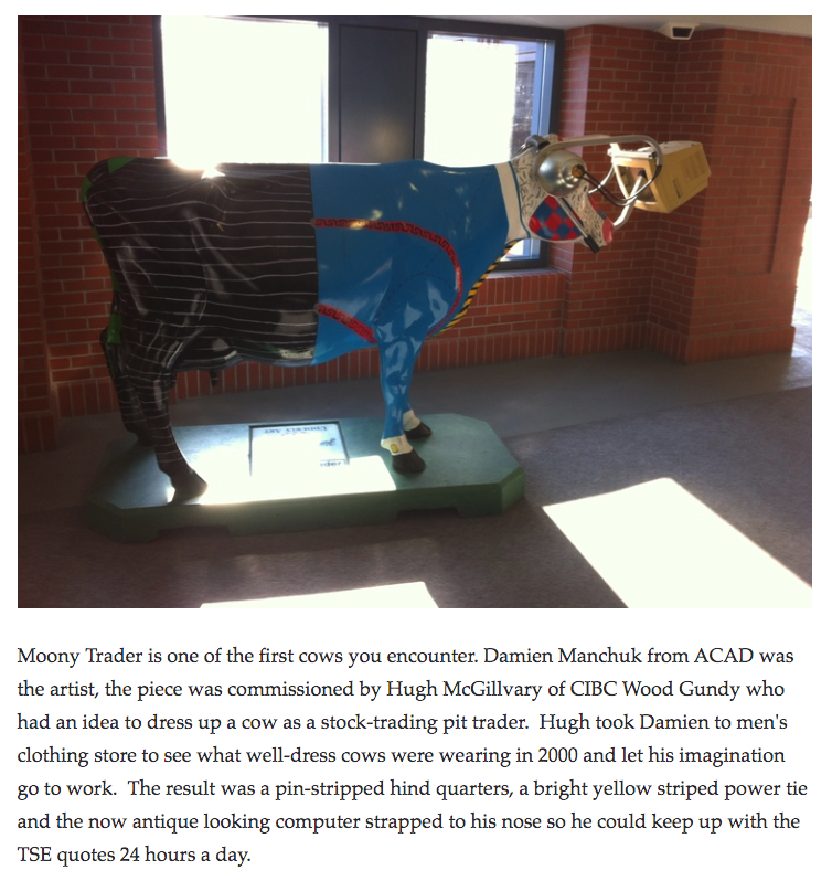I sure hope Calgary Parking Authority and the Downtown Association don’t decide to close the Udderly Art Pasture in the +15 of the Centennial Parkade.