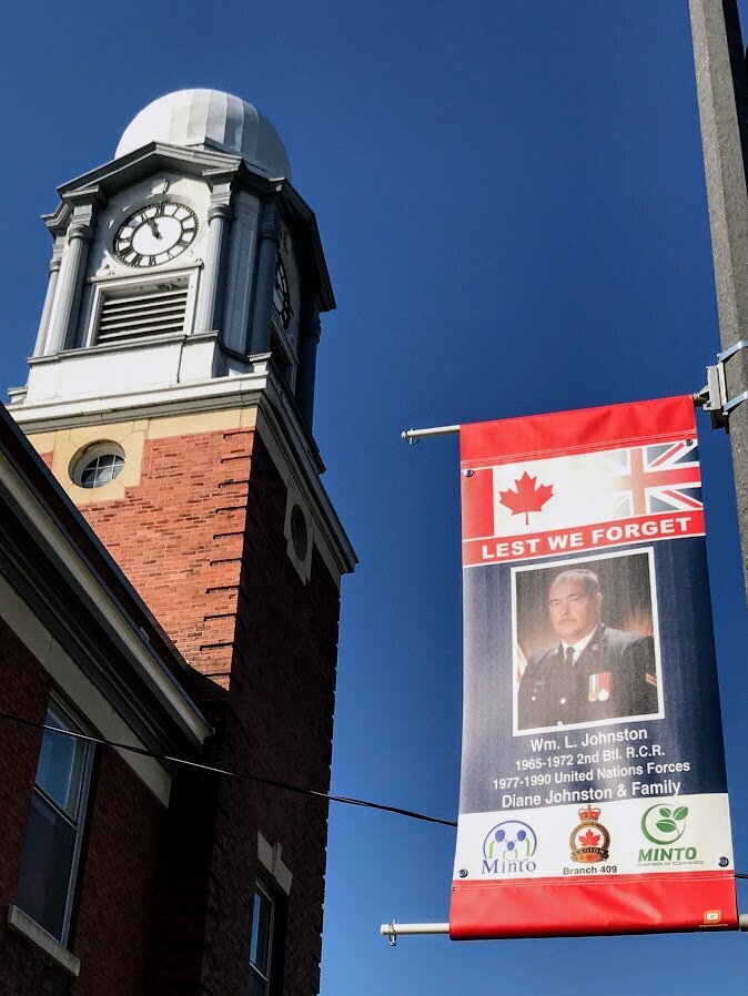 I was impressed by how many of the small towns had new banners along their main streets remembering those who have served our country.
