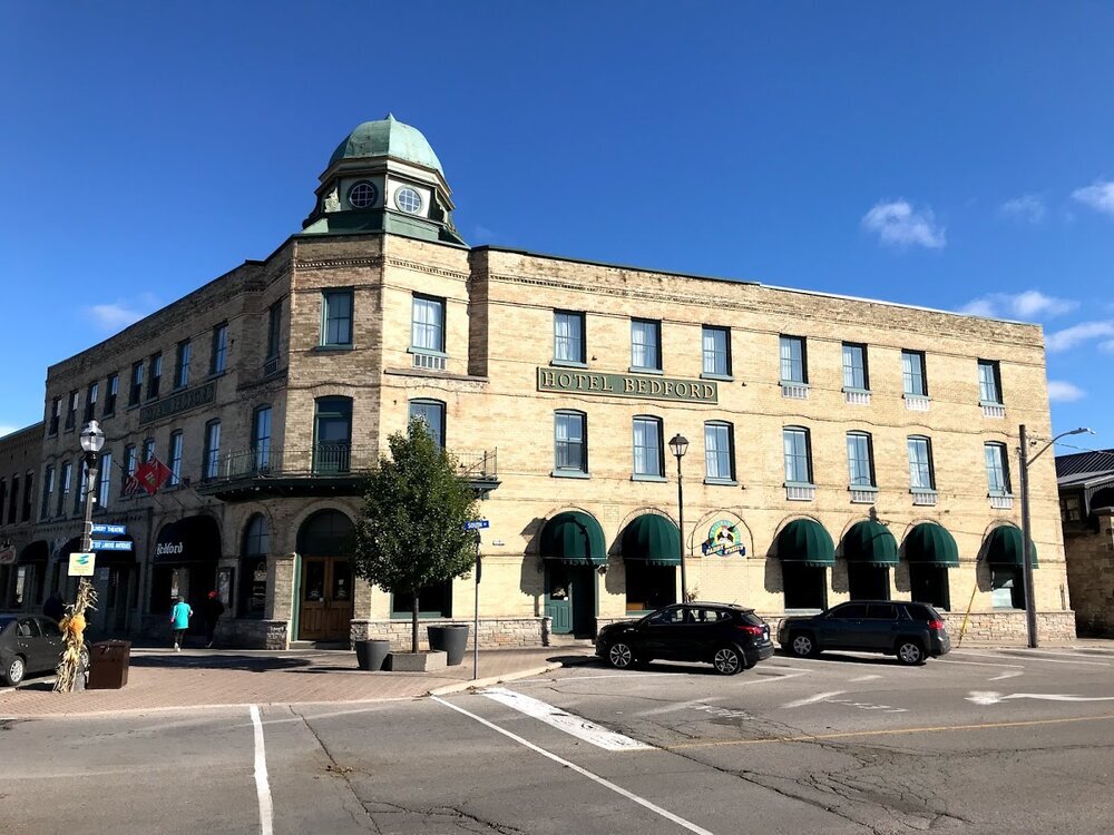 The Hotel Bedford in Goderich is just one a several historic buildings along its unique circular Main Street.