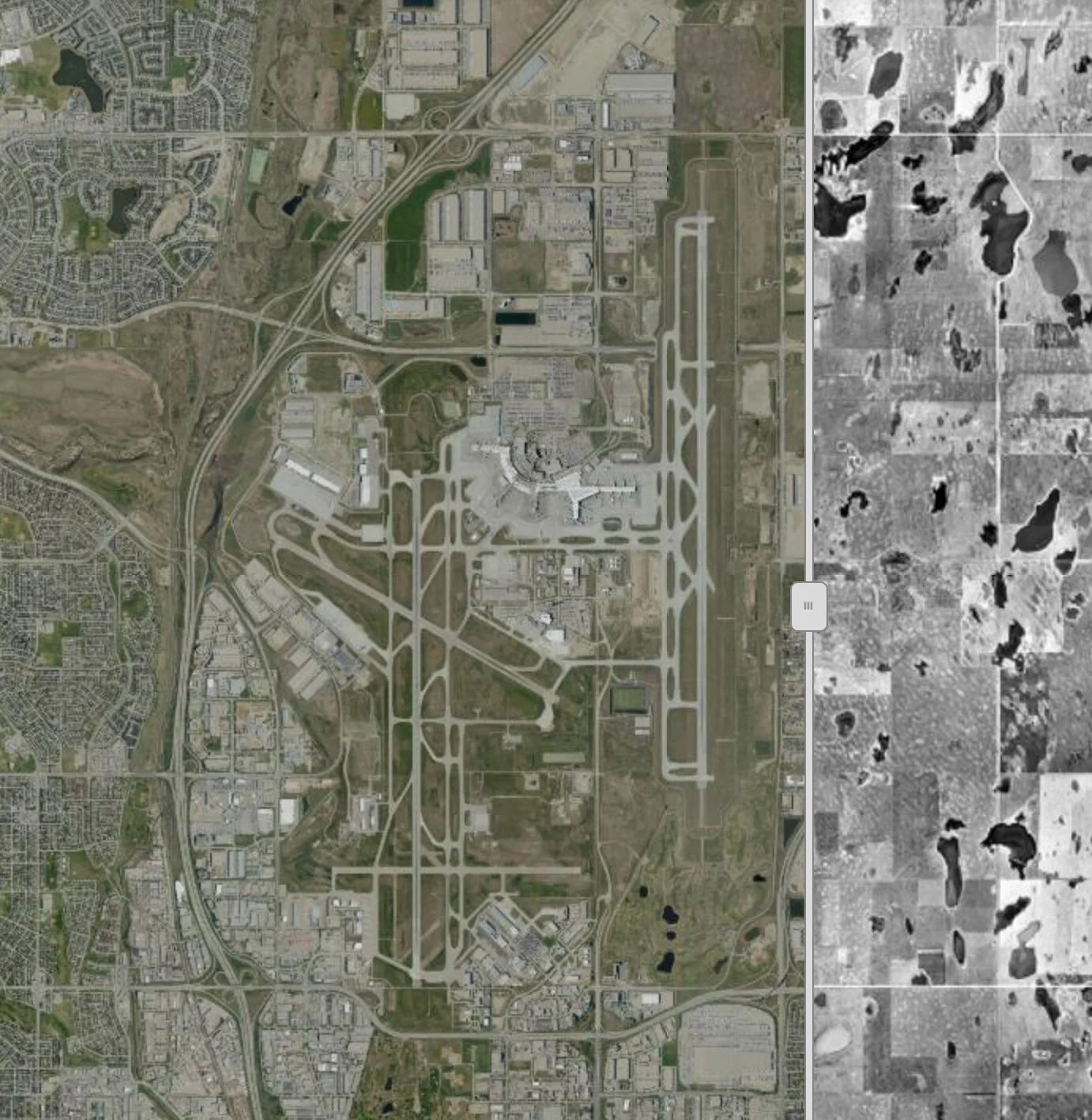 Calgary Pilot Map Calgary Alberta: Aerial Photos Past & Present — Everyday Tourist