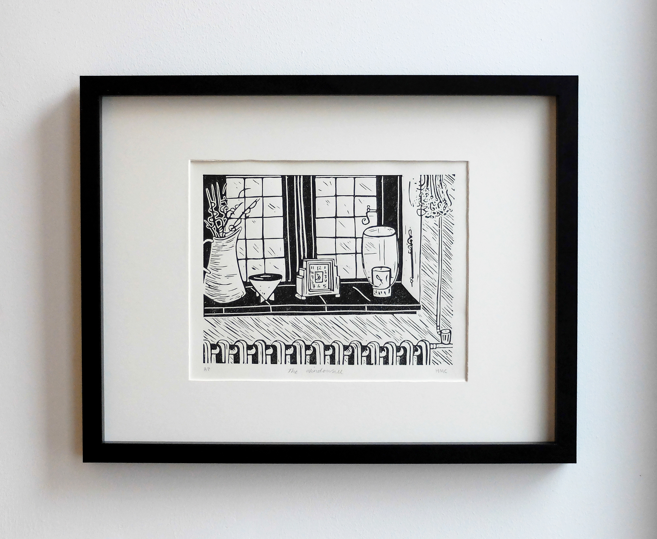 The windowsill 