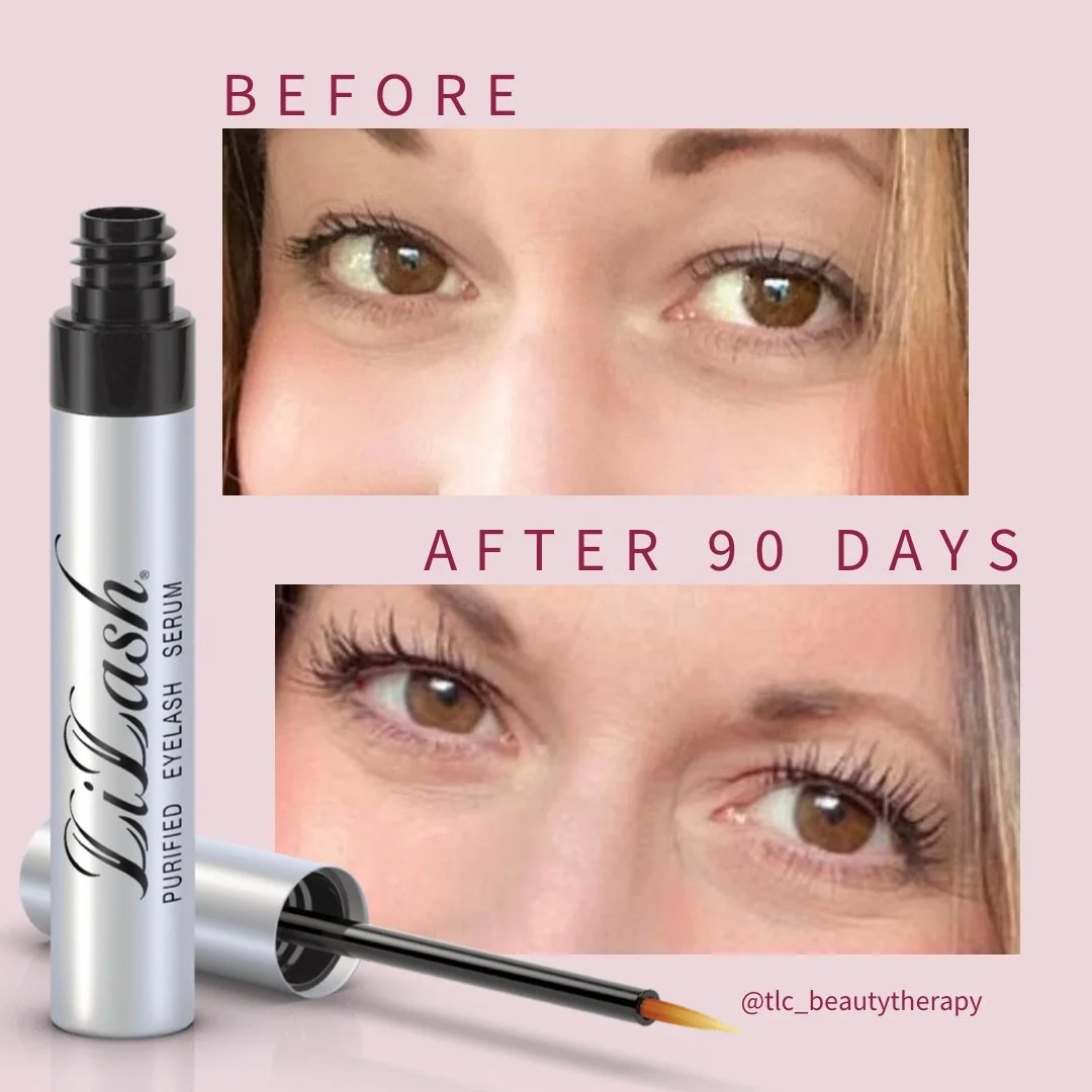 LiLash lash serum before and after results