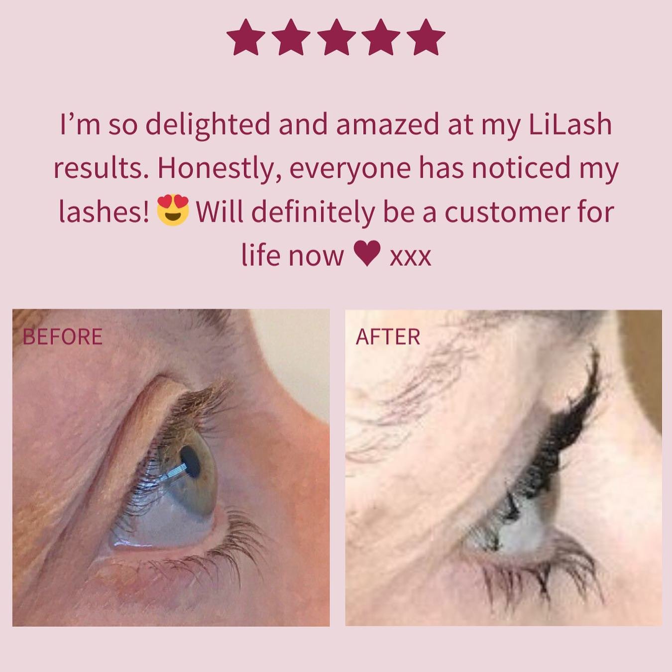 Have your long lash prayers have been answered? Answers in the poll 👇 

@hester_miss was so upset when she took her &lsquo;before&rsquo; picture but she had faith, applied LiLash lash growth serum daily and her prayers were answered. Fabulous lash t