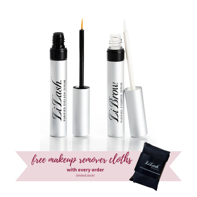 free makeup remover cloths with every serum