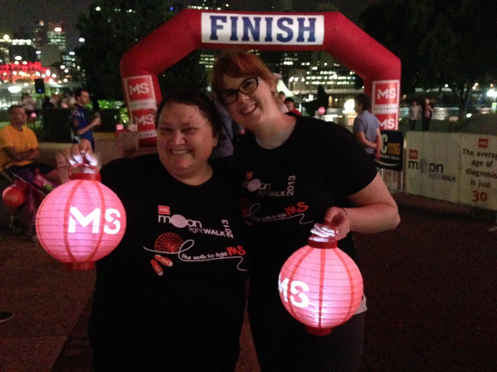 Julie & Veronica feeling a sense of accomplishment upon finishing!
