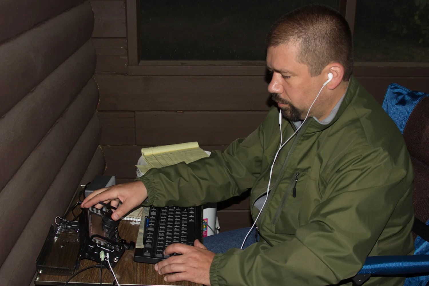 John (me) working some CW