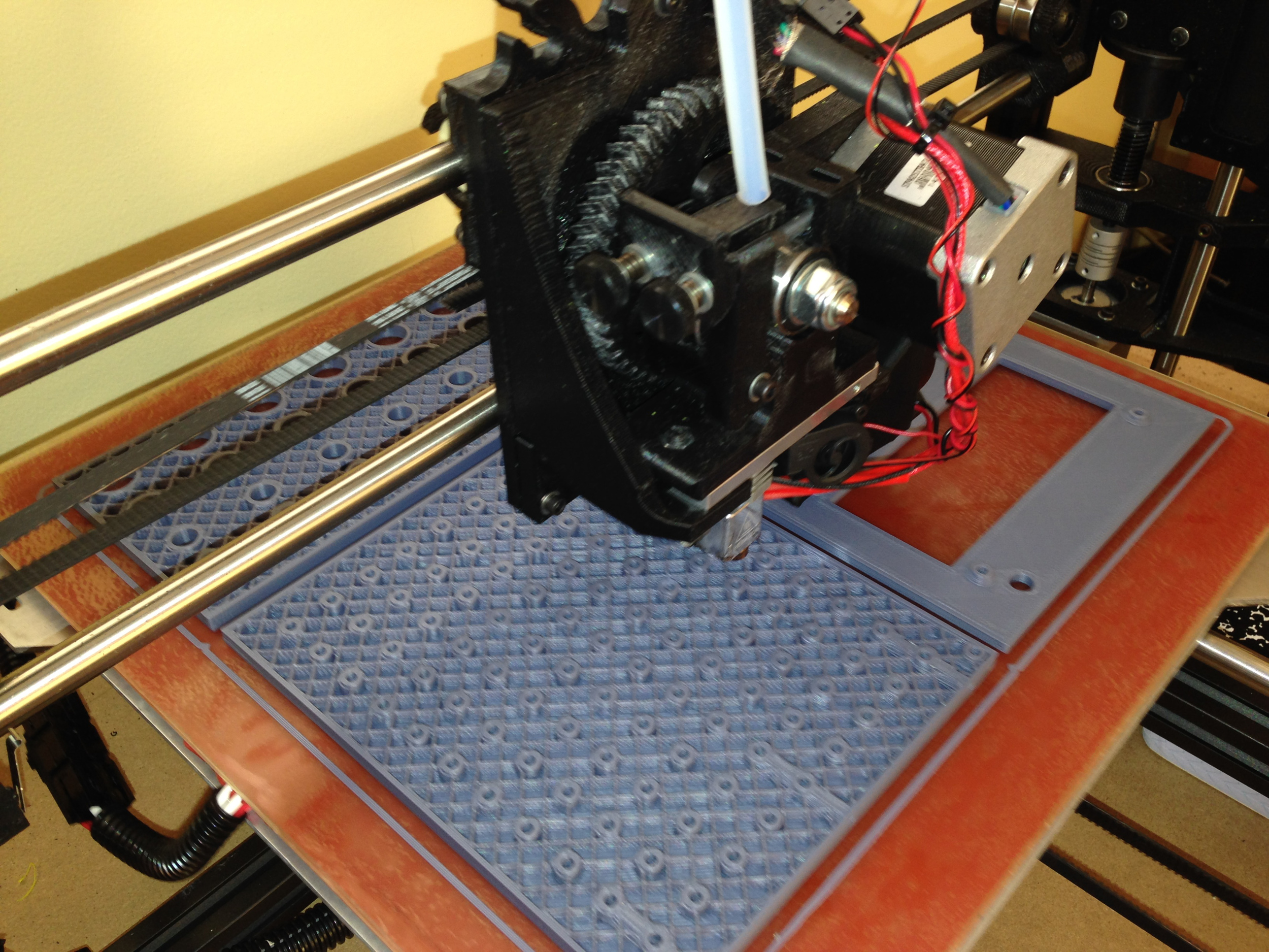 Printing out three pieces in grey HIPS