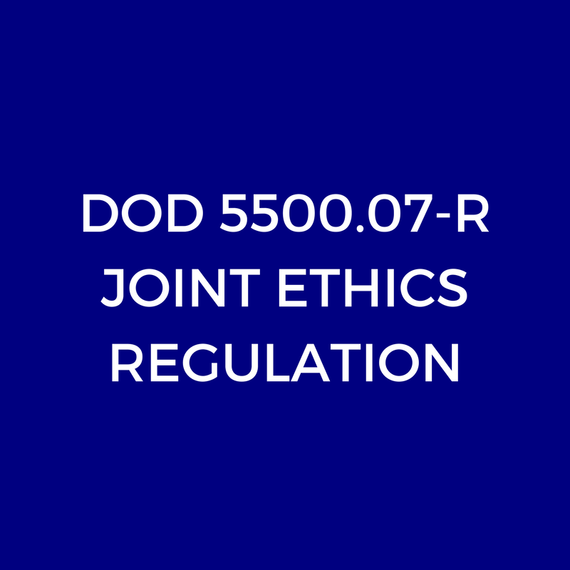 DoD 5500.07-R, Joint Ethics Regulation