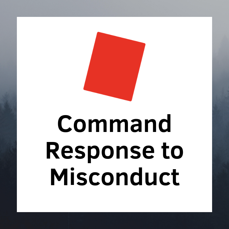Command Response to Misconduct