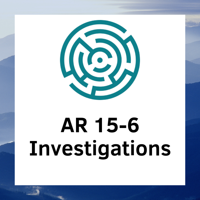 AR 15-6 Investigations