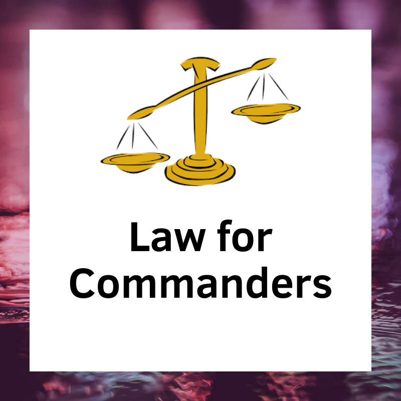 Law for Commanders