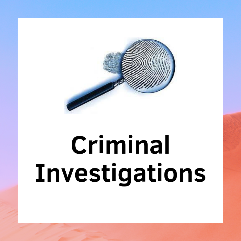 Criminal Investigations
