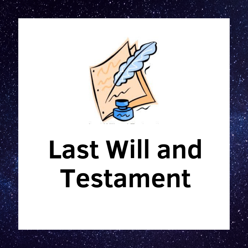 Last Will and Testament