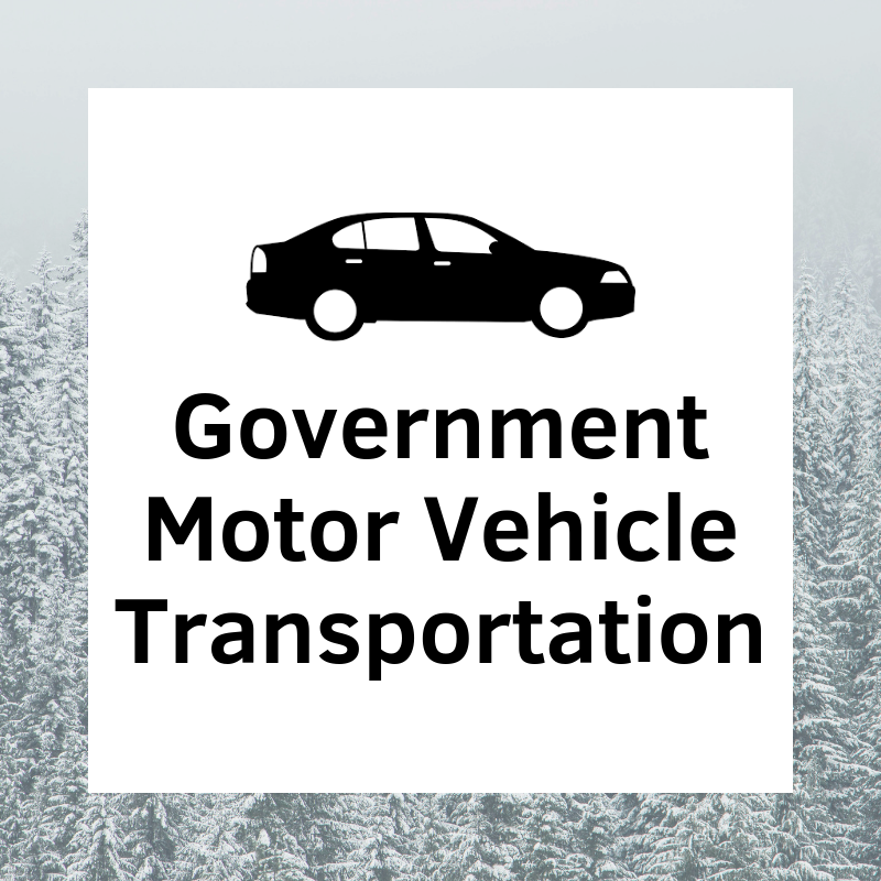 Government Motor Vehicle Transportation