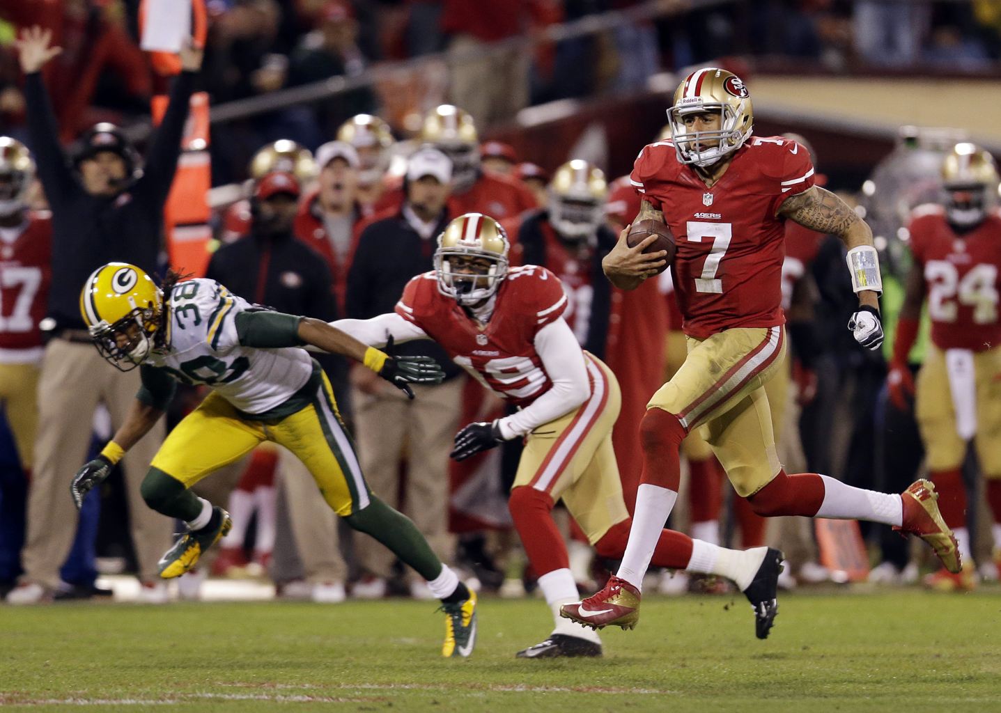 COLIN KAEPERNICK , SAN FRANCISCO 49ERS (Macio Jose Sanchez/Associated Press)