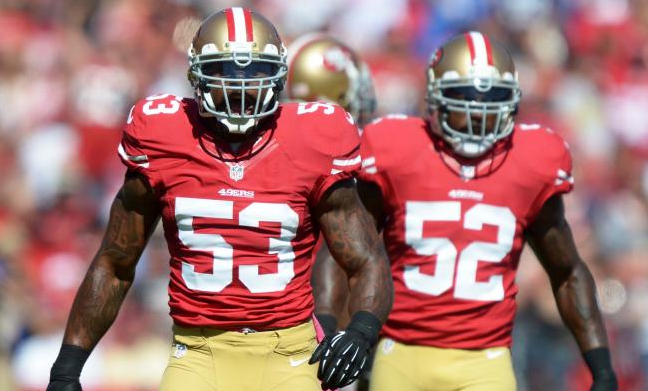 NaVORRO BOWMAN & PATRICK WILLIS , SAN FRANCISCO 49ERS (Kirby Lee/US Presswire)