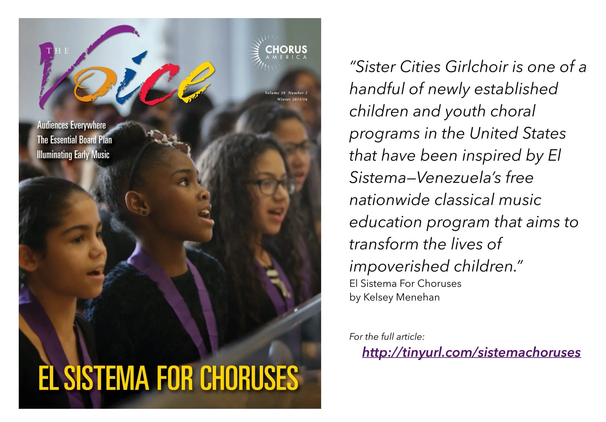 For the full article: http://tinyurl.com/sistemachoruses
