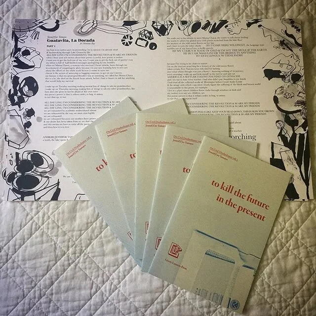 🧜🏽&zwj;♀️🧜🏽&zwj;♀️🧜🏽&zwj;♀️hiiiii  i have a few copies of my book, &bull;to kill the future in the present&bull; I&rsquo;d like to sell. They are $10/obo, dm me and I&rsquo;ll send you a copy. oh! And they may come with a broadside of Guatavita